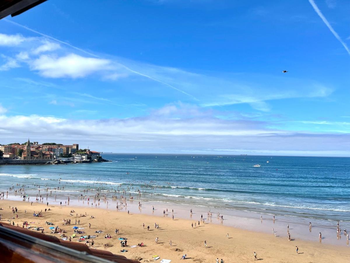 Atico Primera Linea Playa De San Lorenzo Хіхон Екстер'єр фото
